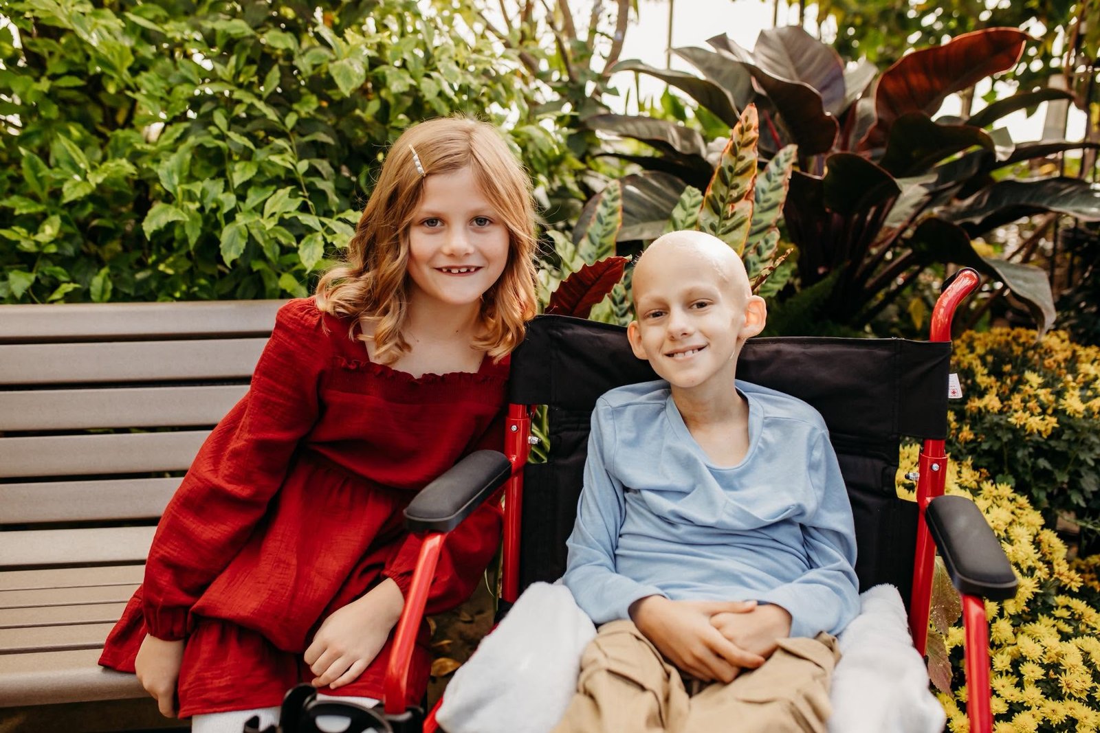Gavin with his sister Emma
