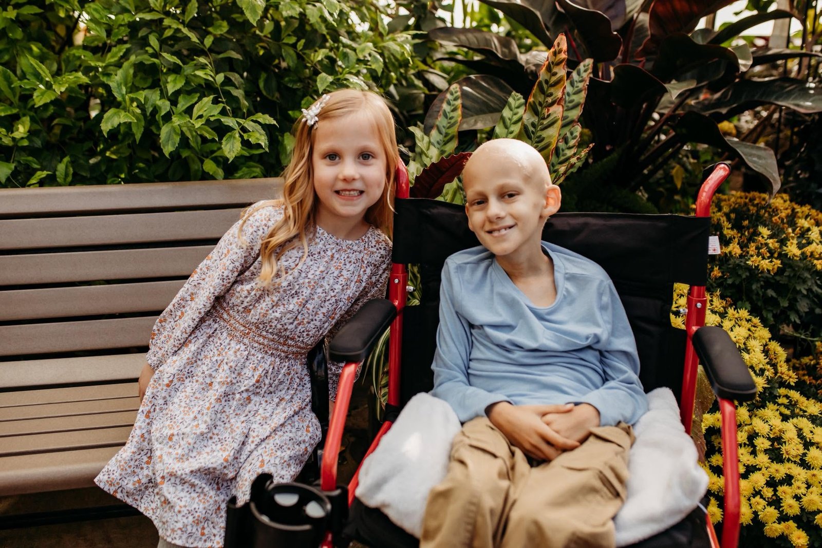 Gavin with his sister Grace