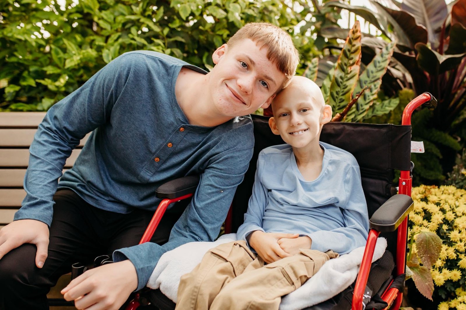 Gavin with his brother Tyler